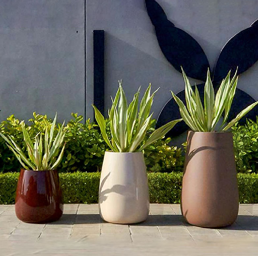 Wood & Marble Grain Planters